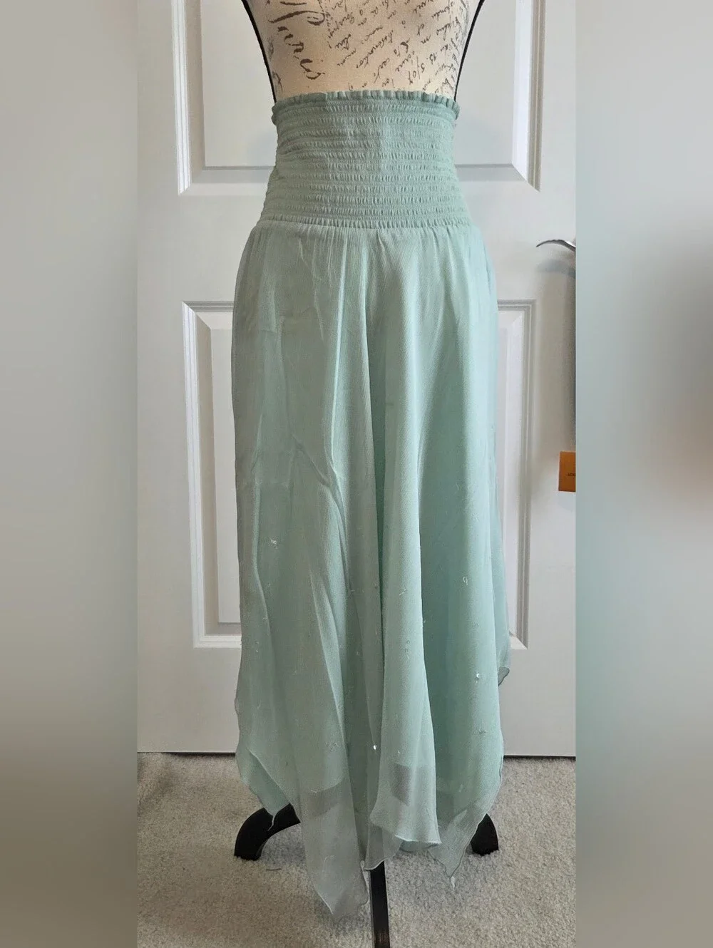 JLo Strapless Handkerchief Dress - Picture 5 of 8